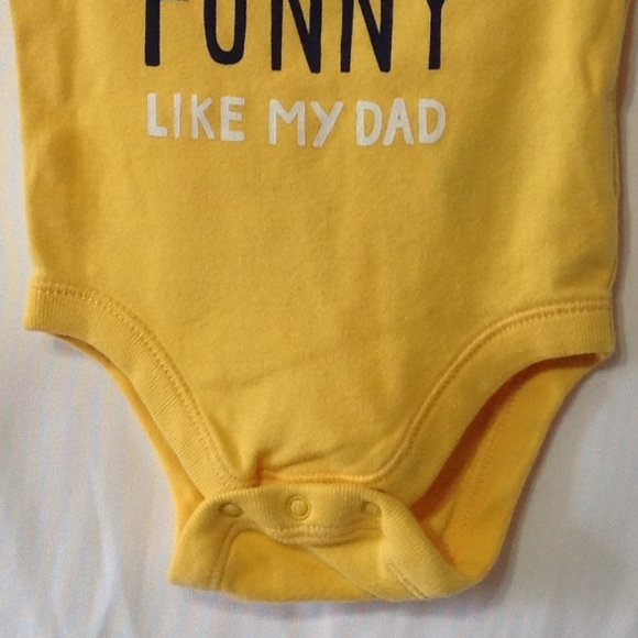 Old Navy ❤️ Kid's Yellow Sleeveless One Piece Bodysuit Size -(0-3M) (PRE-LOVED) - Picture 3 of 3
